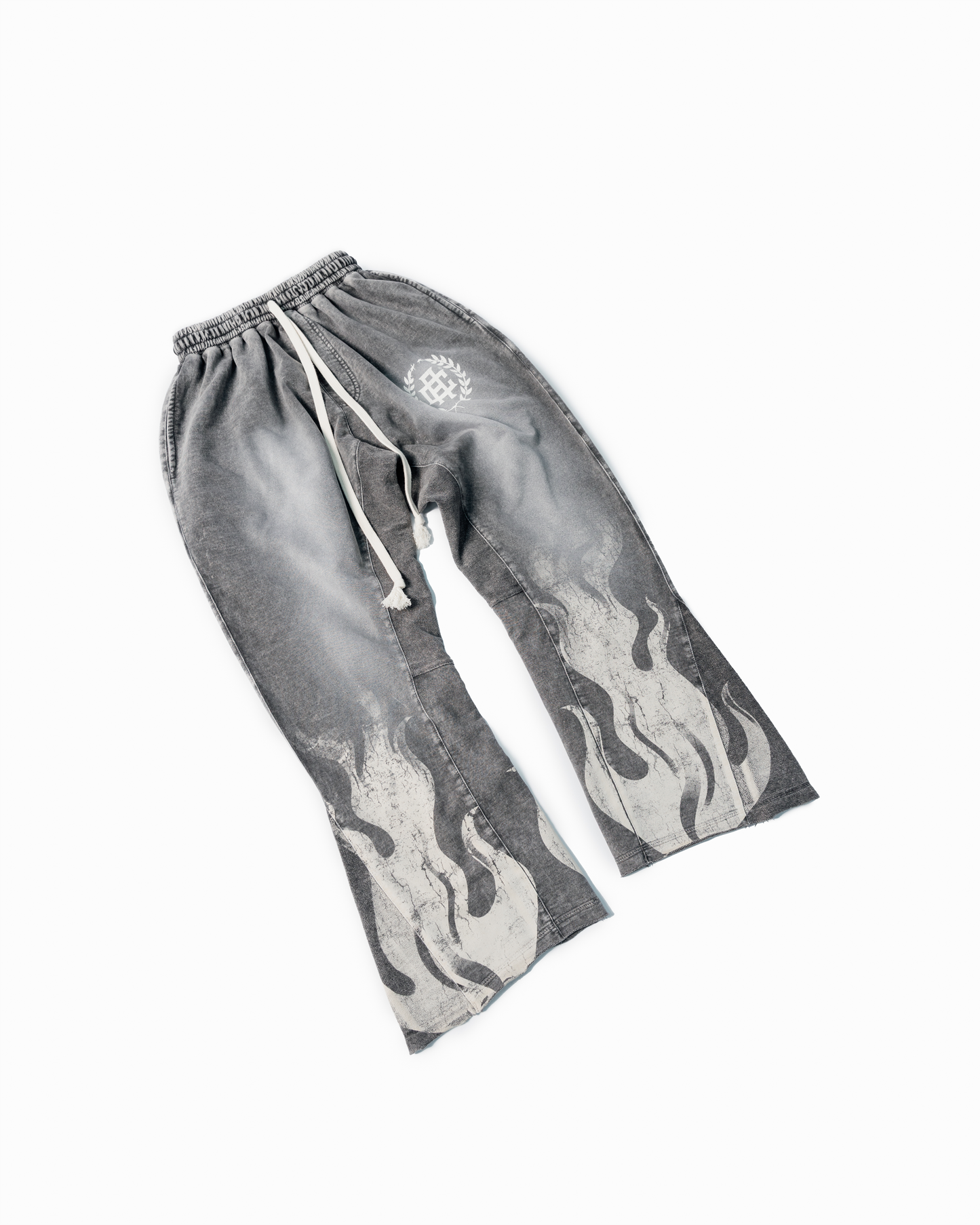 FLAMESSS FLARE CHROME SWEATPANTS