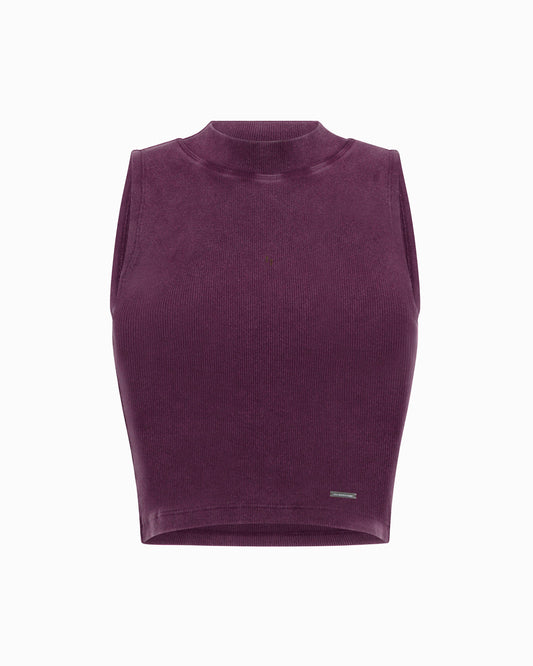 RIBBED CHROME PURP TOP (HEAVY WEIGHT)