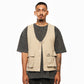 BEIGE CARGO VEST