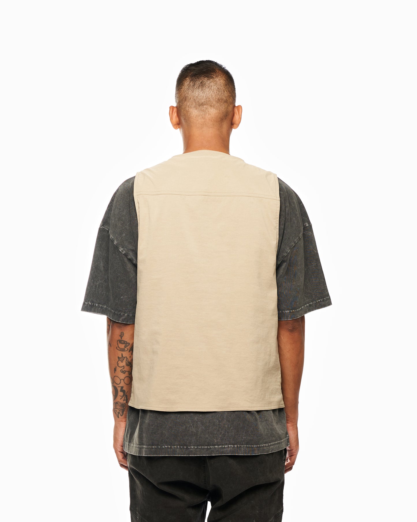 BEIGE CARGO VEST