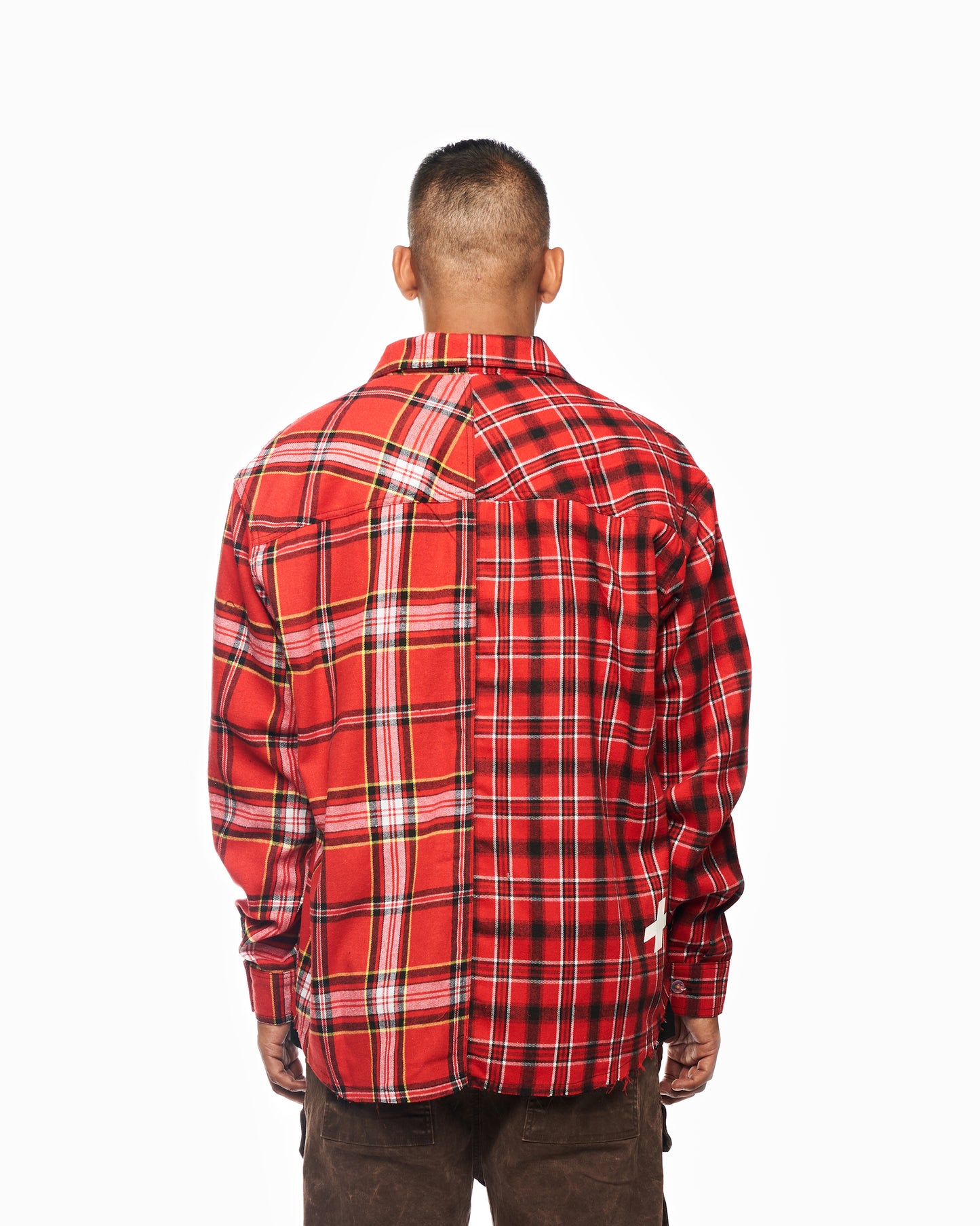 TWO TONE RED CHECKERED SHIRT