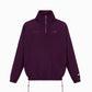 NYLON ¾ ZIP TRACK JACKET IN PURP