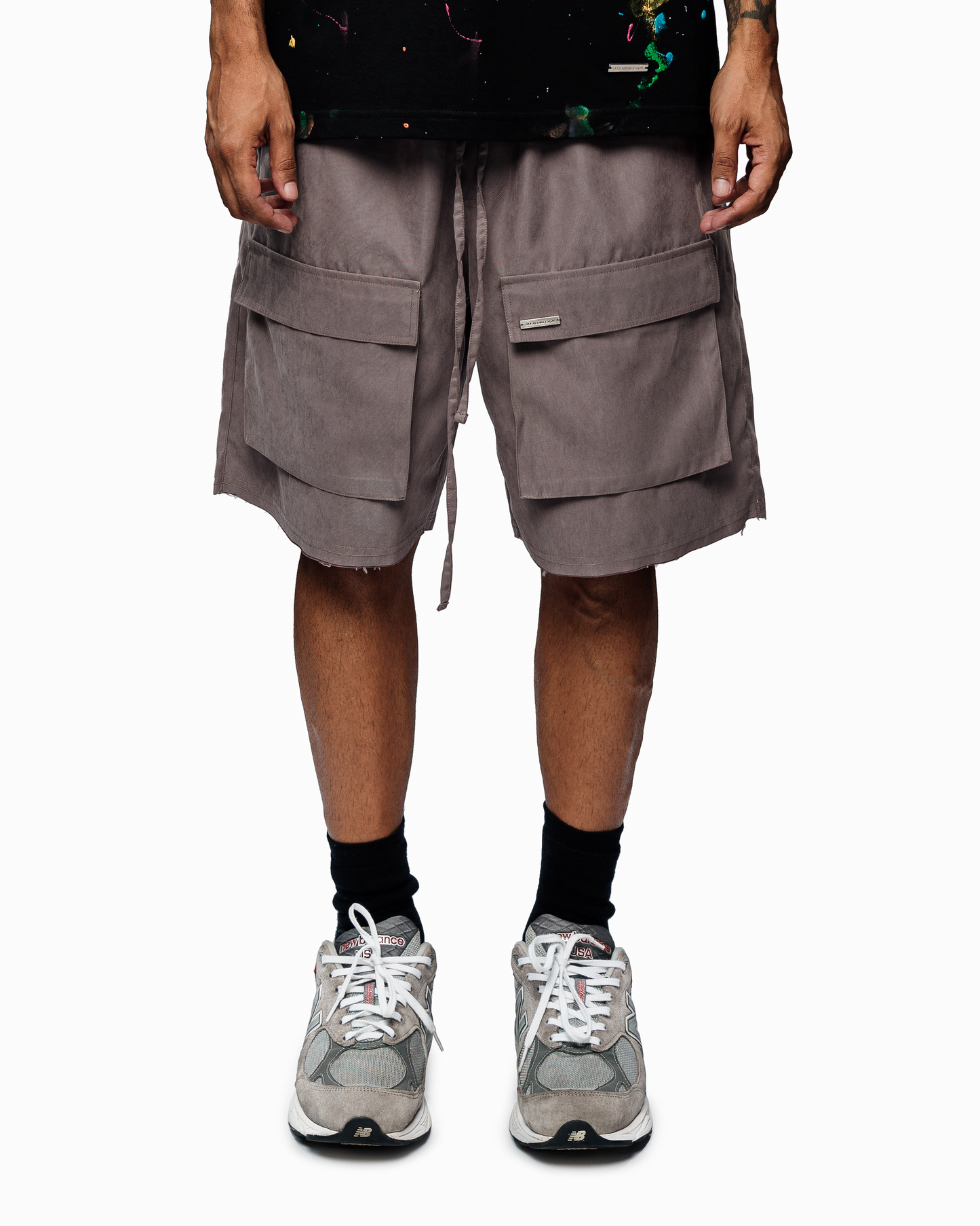 TAUPE CARGO SHORTS