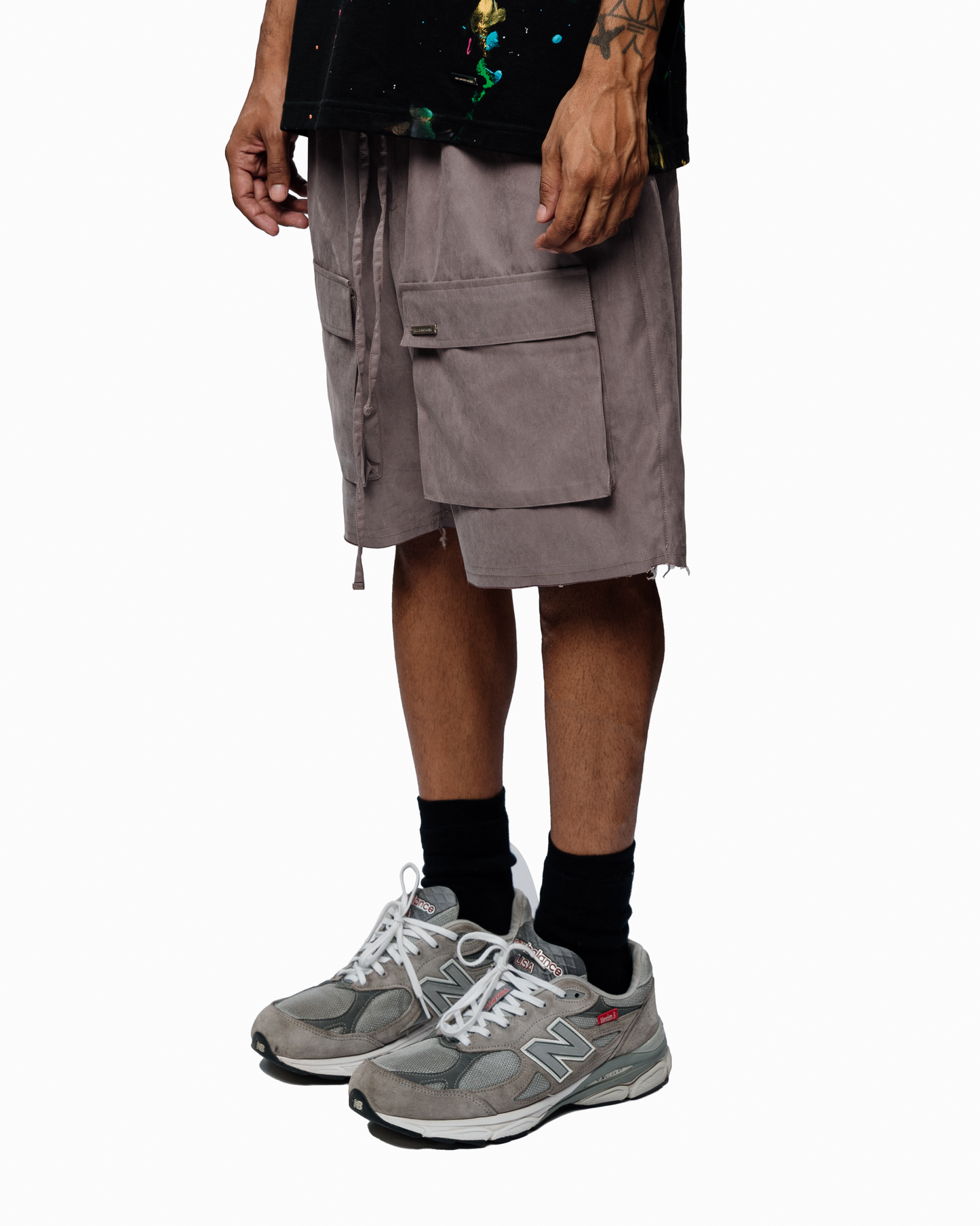 TAUPE CARGO SHORTS