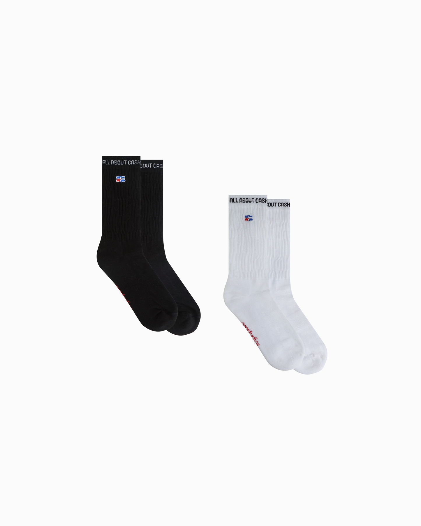 TWO PACK ATHLETIC SOCKS