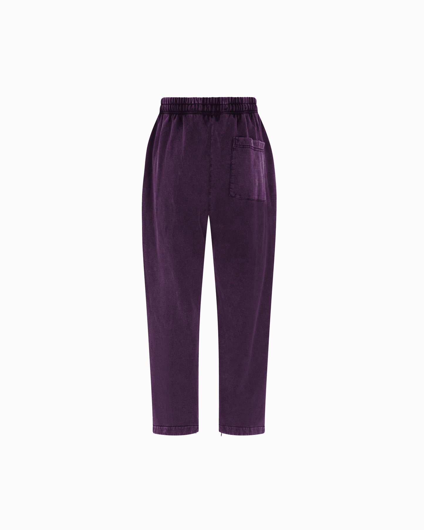 CHROME PURP BASIC SWEATPANTS W/ZIP