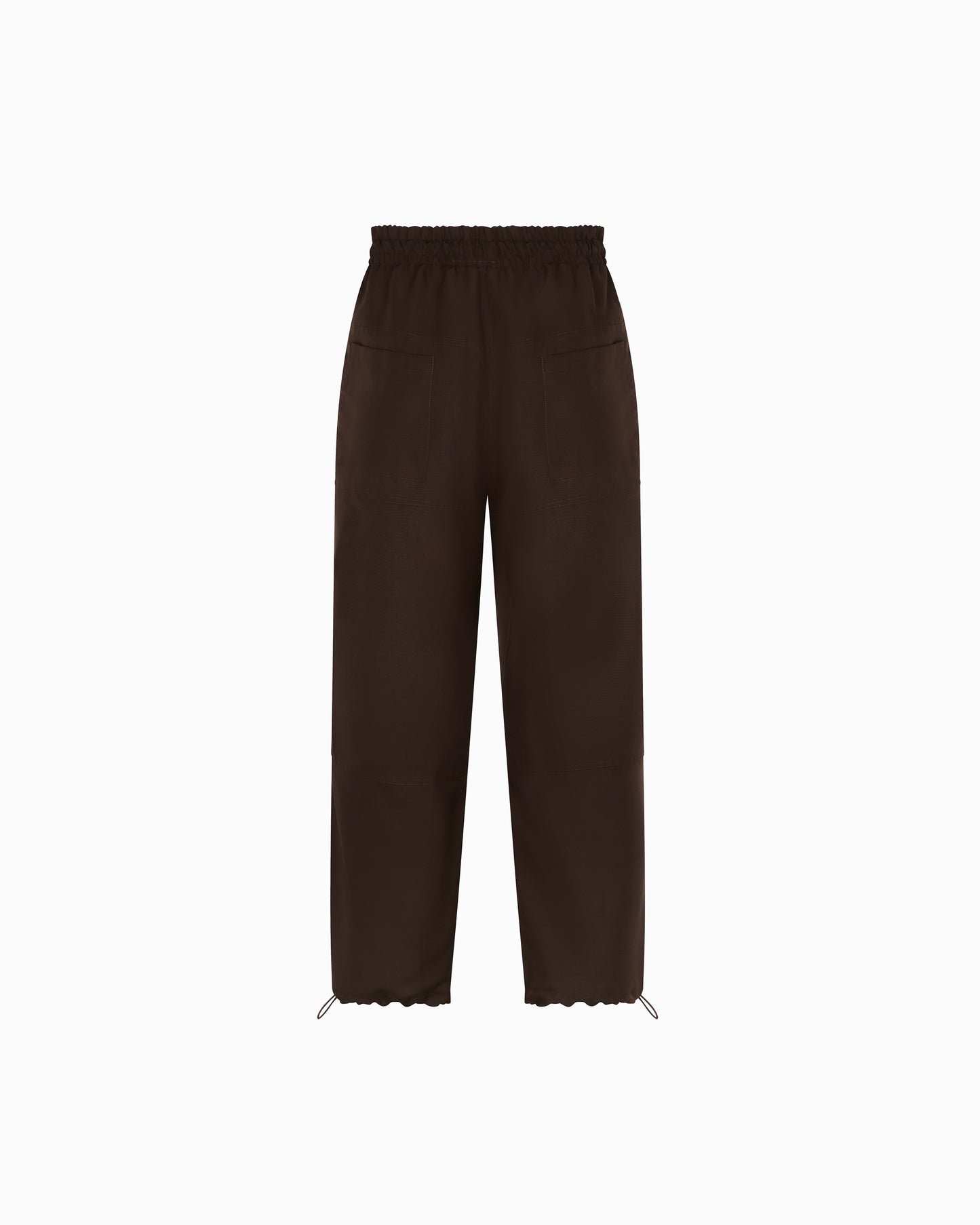 NYLON TRACK PANTS IN BROWN