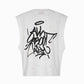 WHITE TAG SLEEVELESS TEE