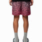 PINK LEOPARD GRADIENT MESH SHORTS