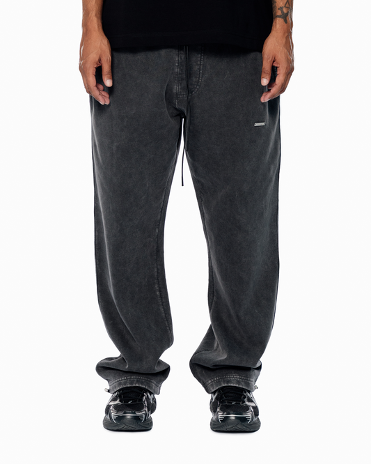 CHROME BLAACK BASIC SWEATPANTS (adjustable)