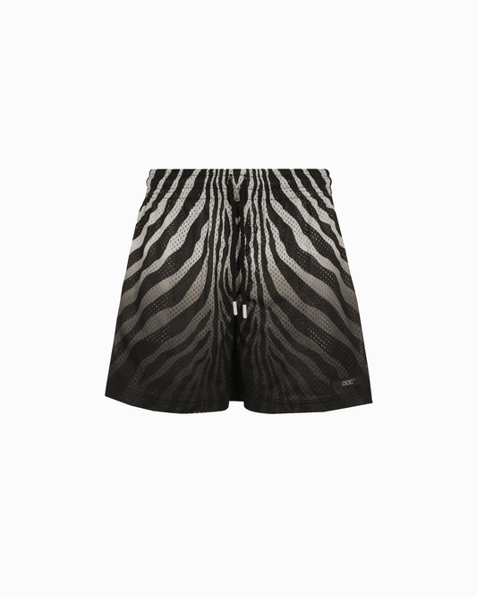 ZEBRA GRADIENT MESH SHORTS