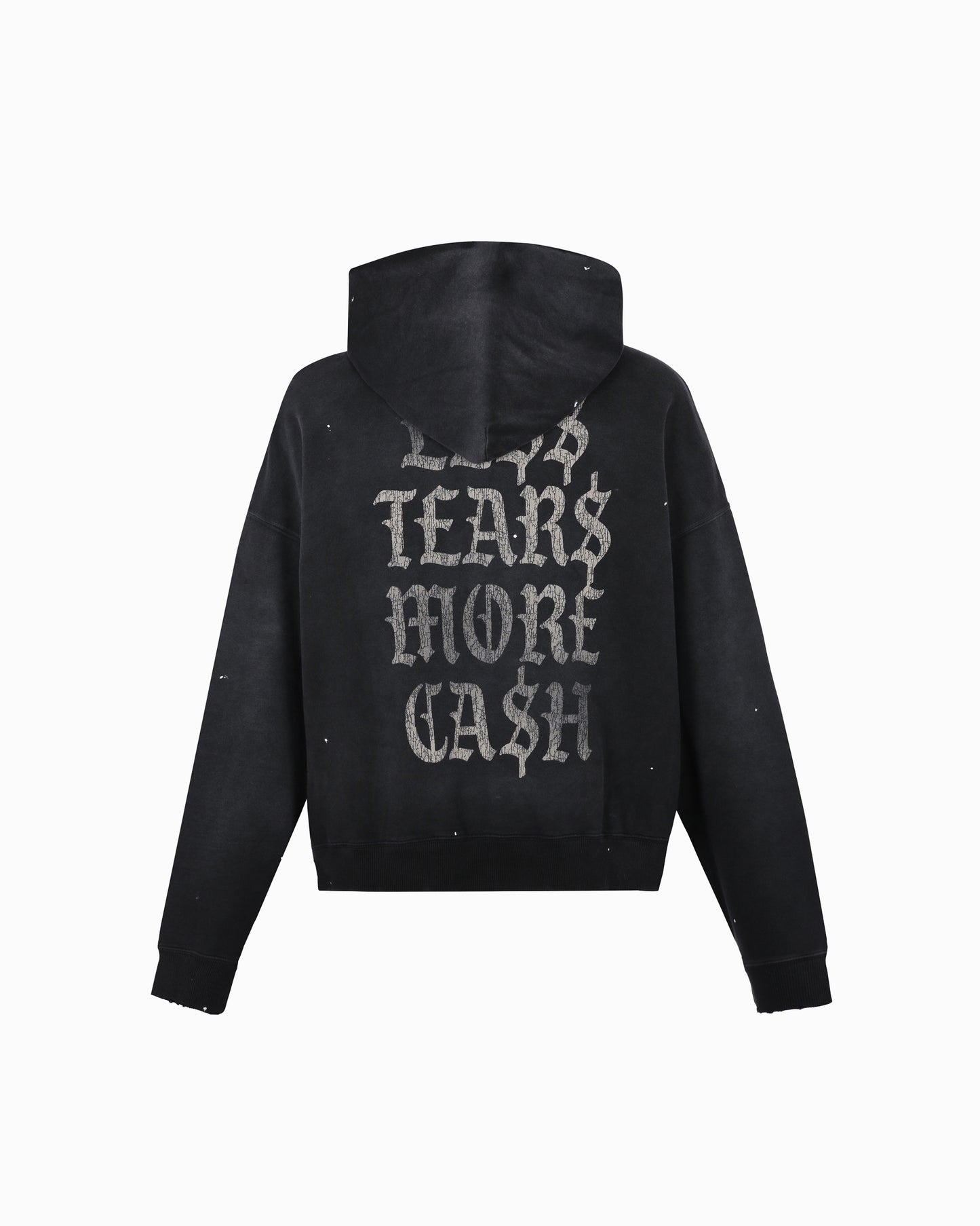 AAC DISTRESSED BLAACK HOODIE