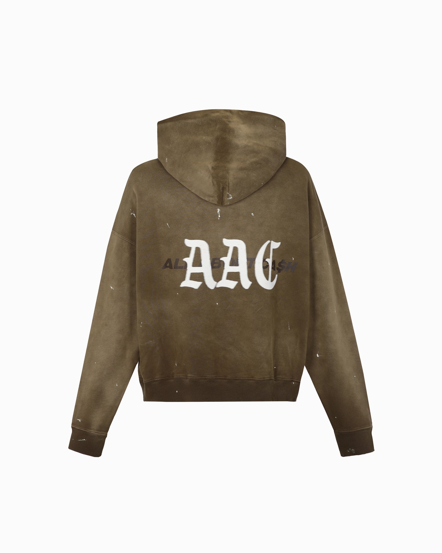 AAC DISTRESSED FK TEARS GREEN HOODIE