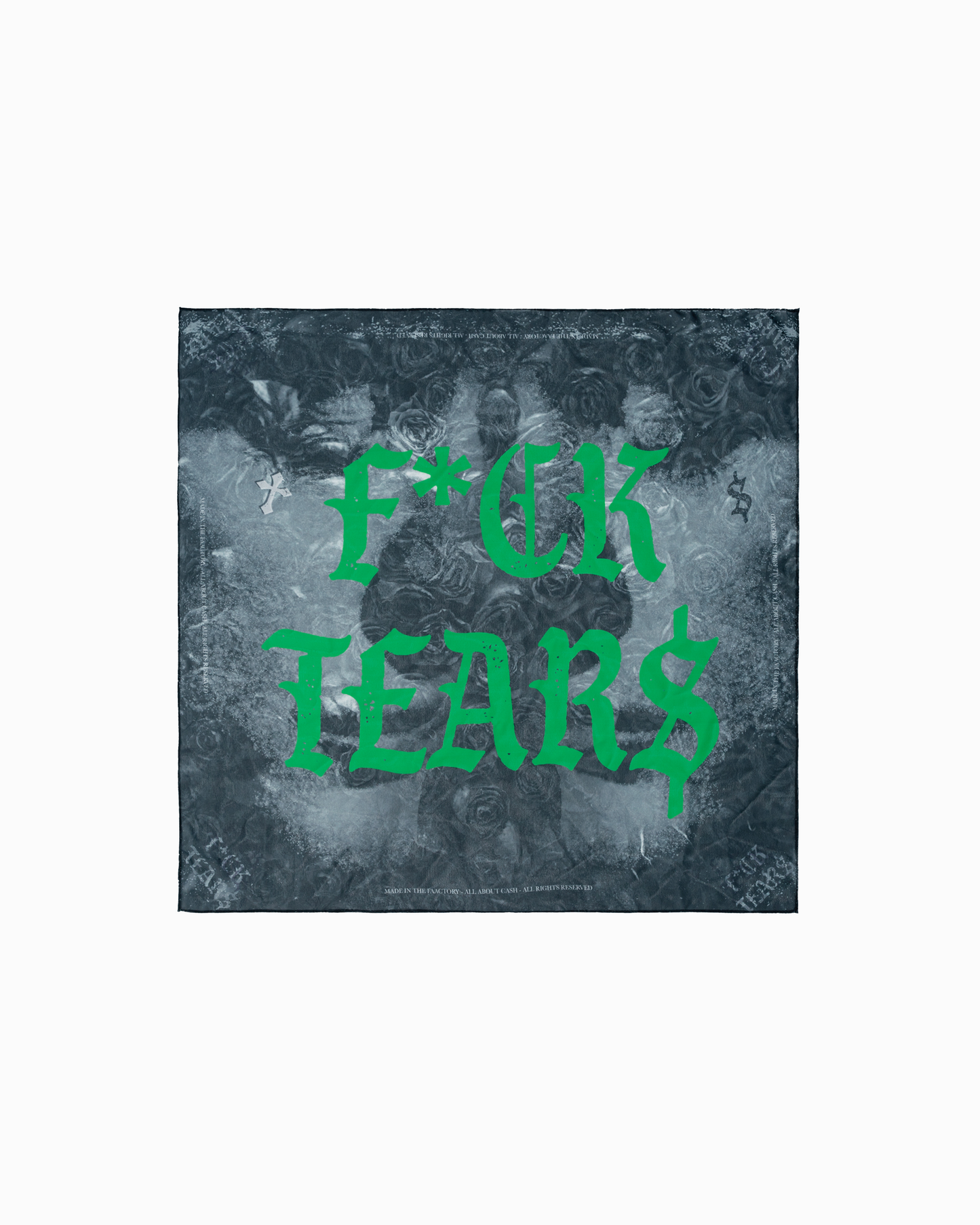 GREY FK TEARS BANDANA