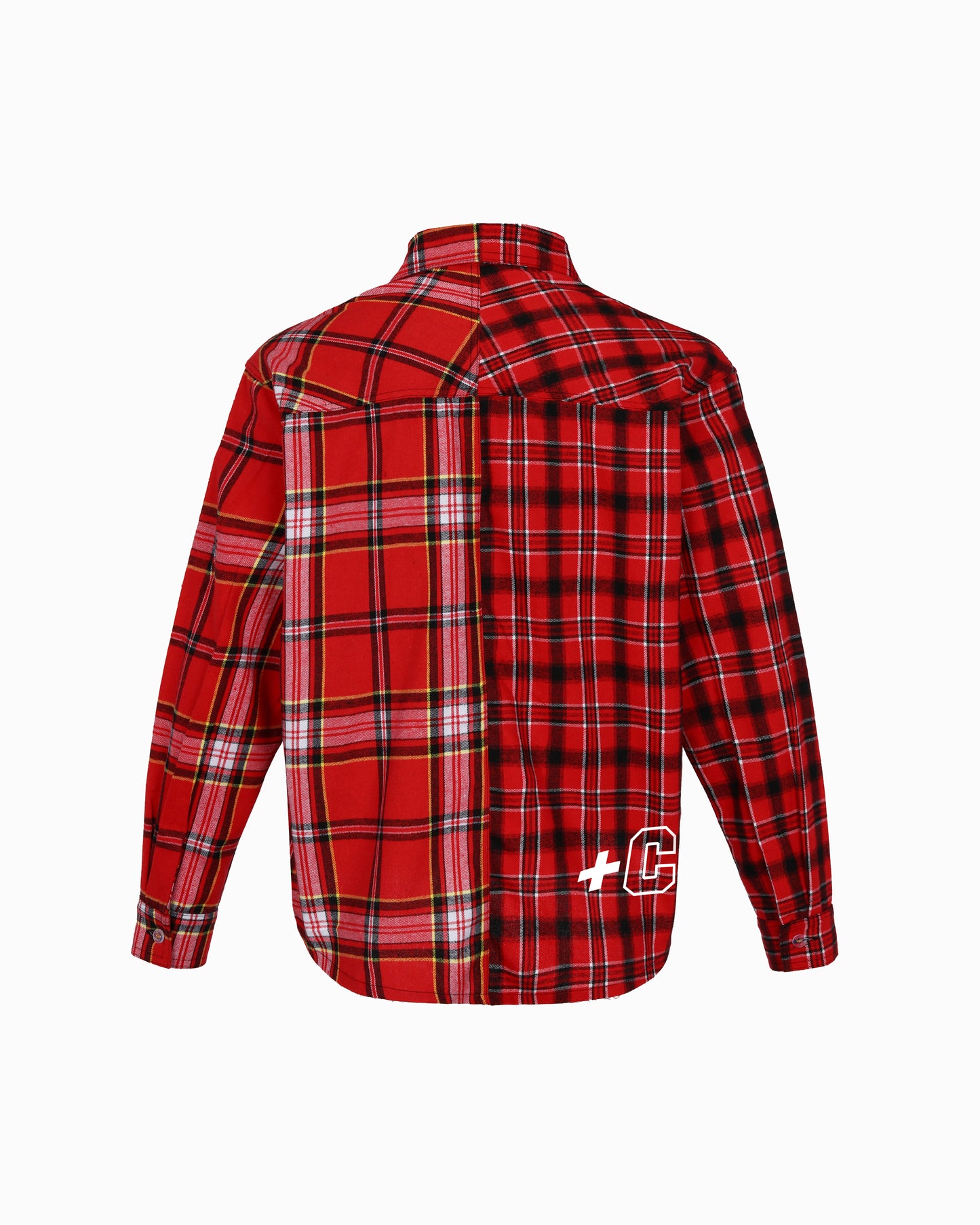 TWO TONE RED CHECKERED SHIRT