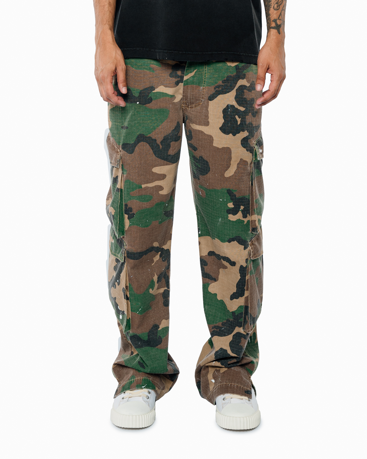 FOUR POCKET CARGO CAMO PANTS