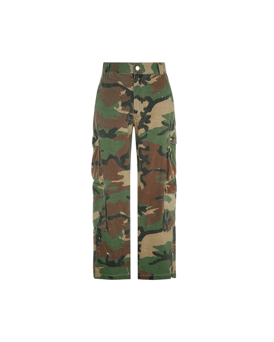 FOUR POCKET CARGO CAMO PANTS