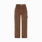 CARAMEL MONOGRAM CORDUROY PANTS