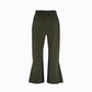 MILITARY GREEN FLARE SWEATPANTS