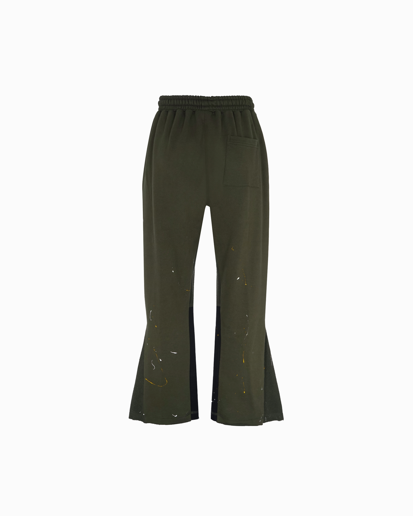 MILITARY GREEN FLARE SWEATPANTS