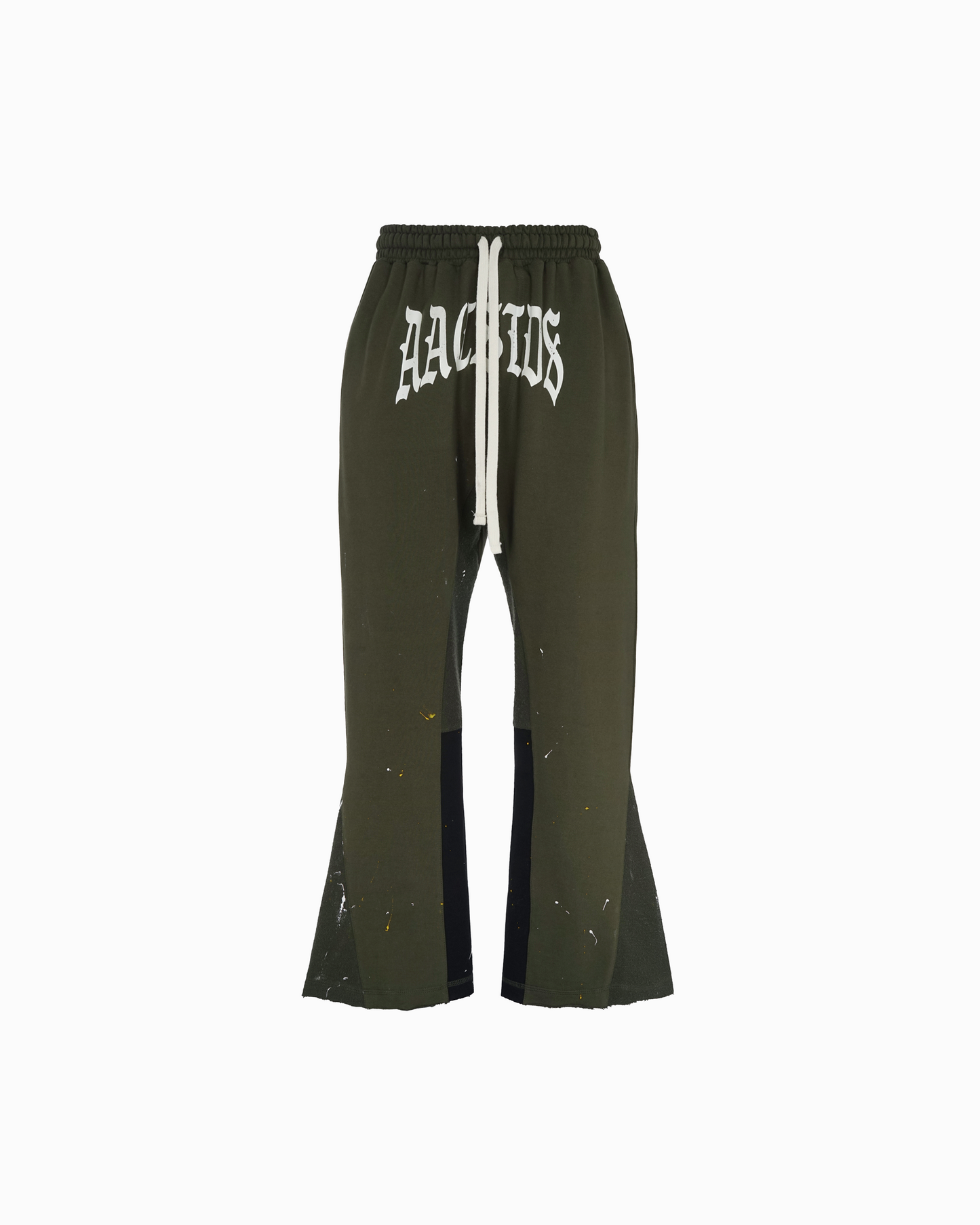 MILITARY GREEN FLARE SWEATPANTS