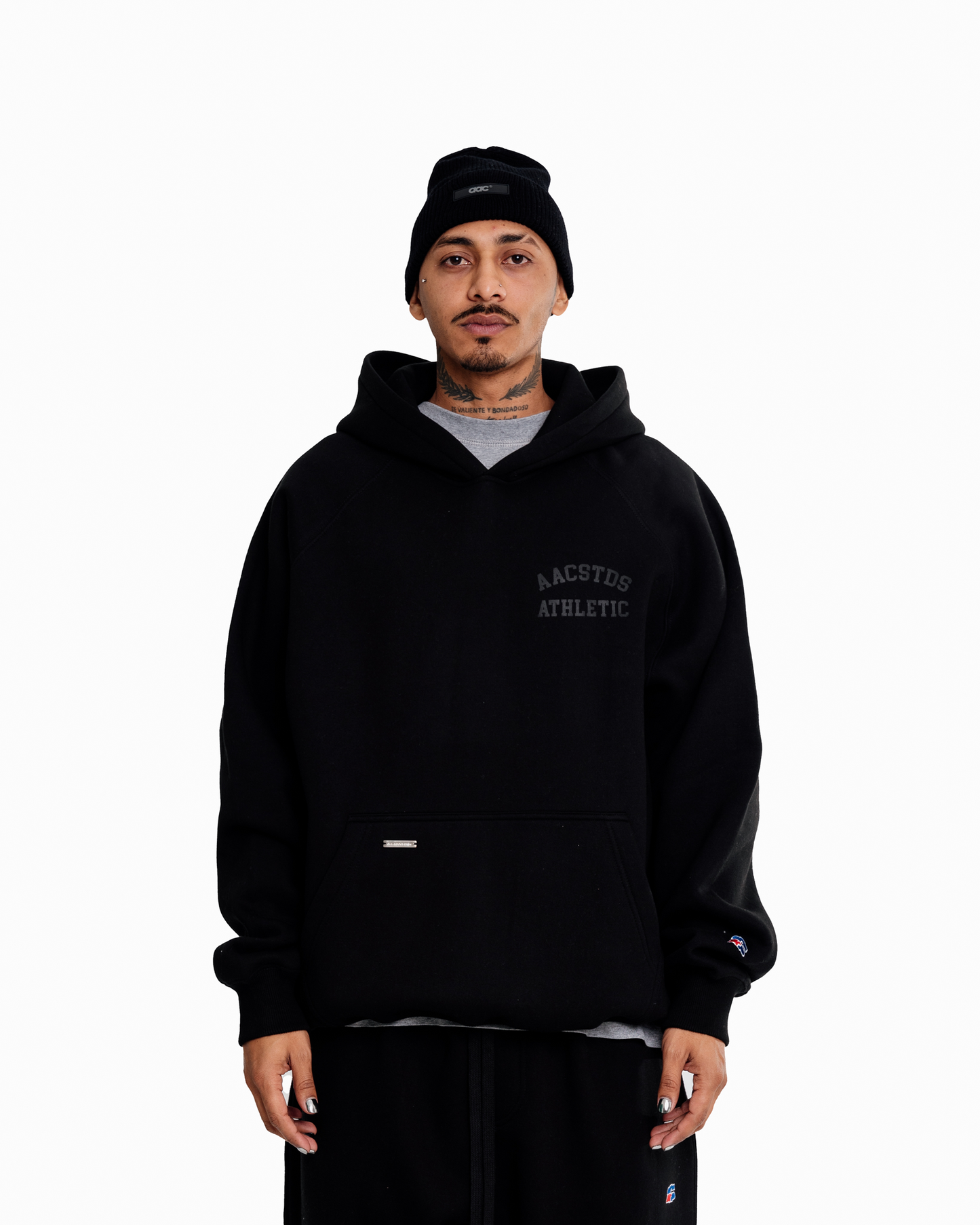 ATHLETIC RANGLAN BLAACK HOODIE