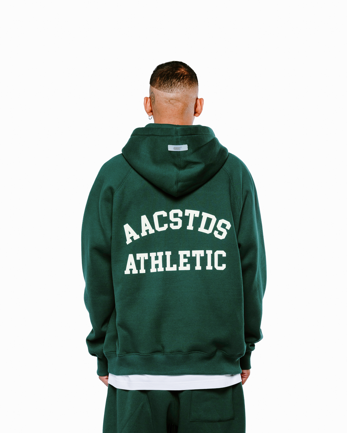 ATHLETIC RANGLAN GREEN HOODIE